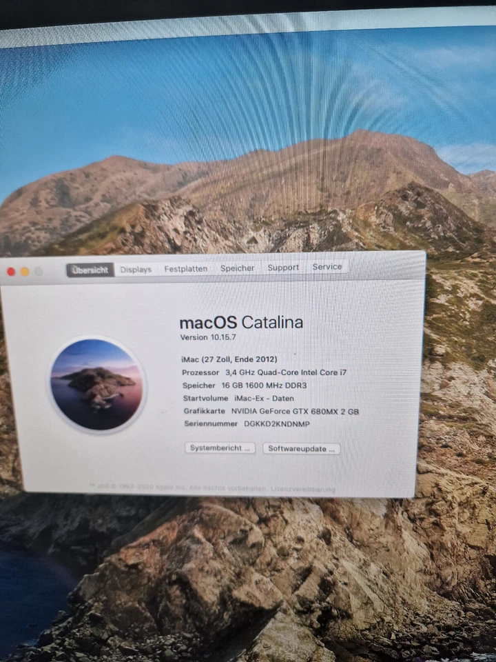 Apple iMac 27" 3,4Ghz NVIDIA Geforce GTX 680MX 2gb MwSt - Bild 2 von 4