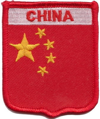 China Flagge Patch – Bestickt, 9 X 6 Cm, Zum Aufnähen Oder Aufbügeln, Exklusiv Bei 1000 Flaggen