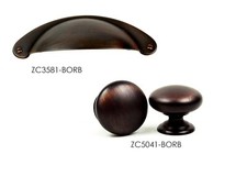 Knobs Handles Pulls Kitchen Round Cabinet Hardware in Brushed Bronze 3"cc