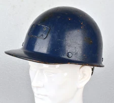 Vintage Blue MSA Skull Gard Fiberglass Mining Safety Hard Hat w/ Suspension 1976