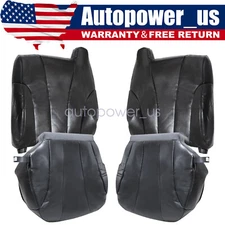 For 2001-02 Chevy Silverado 1500 2500 Driver & Passenger Bottom & Top Seat Cover