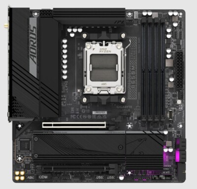 FOR GIGABYTE B650M AORUS ELITE AX AM5 AMD B650 Micro ATX Motherboard Test OK