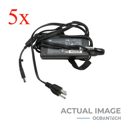 Lot of 5 HP 120W 18.5V 6.5A Various Large Barrel AC Charging Adapter 5x