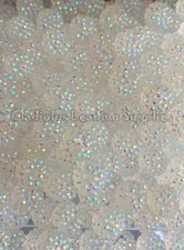 10 Pcs 16mm Clear, Rhinestone Acrylic Beads, Bubblegum Beads, Loose Bead