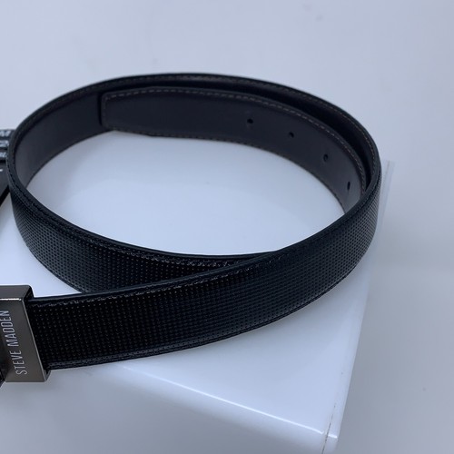Steve Madden Boys Medium Size 26/28 Black/Brown Reversible Faux Leather Belt NWT - Picture 7 of 7