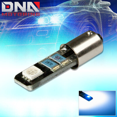 2SMD 2 5050 SMD LED T10 BA9S CANBUS BRIGHT BLUE INTERIOR DOME 12V LIGHT BULB