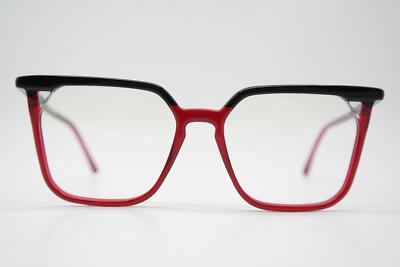 Brille RES/REI GAME 712 Schwarz Rot Gold Oval Brillengestell eyeglasses Neu