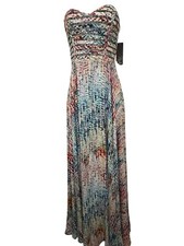 Parker Black Formal Gown Sz Small 1/2 Brand New With Tags Multi Color Prom Dress