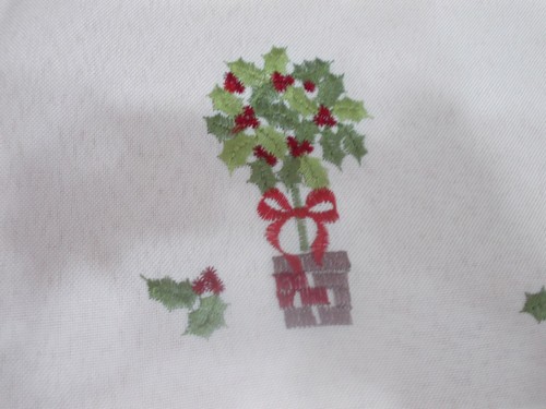 PEGGY WILKINS ""NOEL"" DISEÑO DE ÁRBOL DE NAVIDAD/ACEBO CORREDOR 8"" x 31"" O 63"" A ELECCIÓN - Imagen 3 de 18