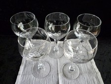 5x Glas, Nachtmann Bleikristall Gläser Weißweingläser Topas