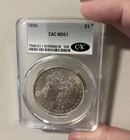 1896 $1 Morgan Silver Dollar MS61 CAC Gorgeous Coin!