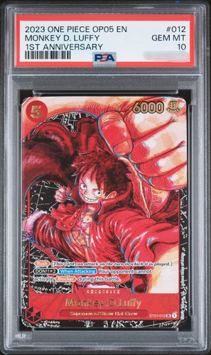 Monkey.D.Luffy graded PSA 10 for sale on eBay