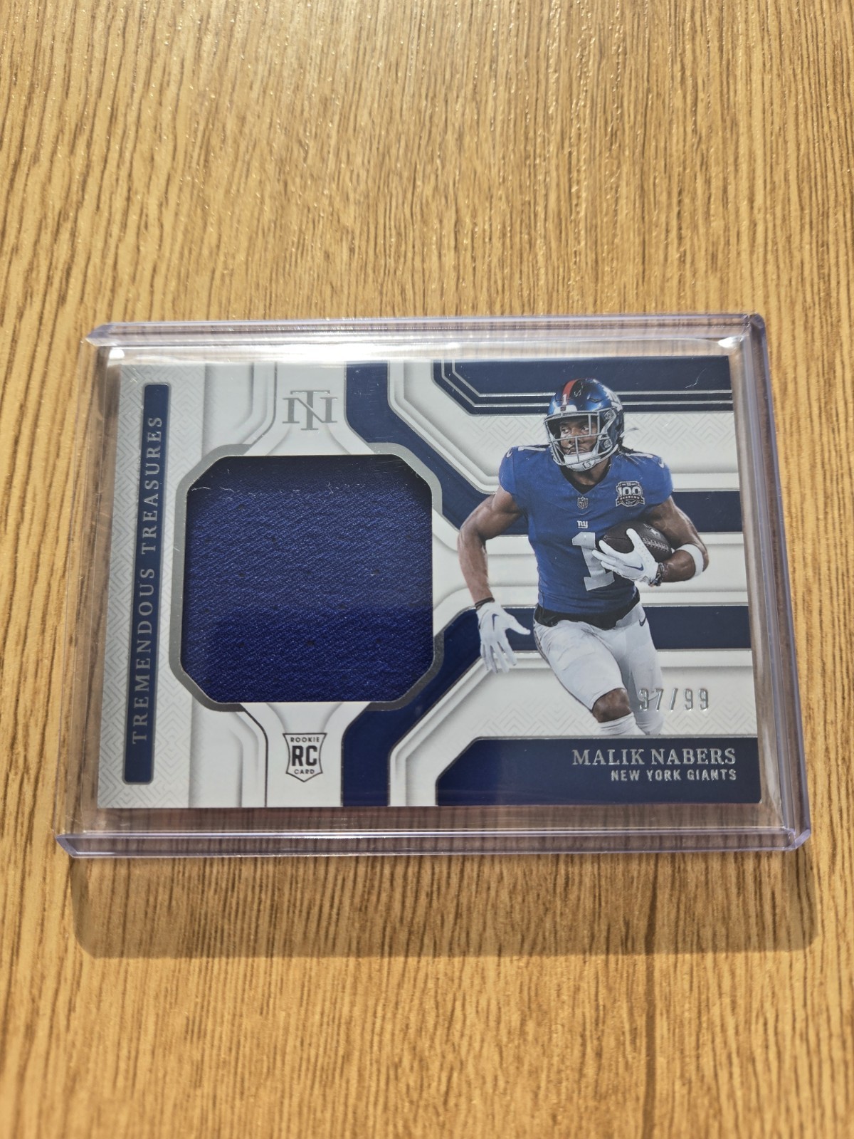 2024 Panini National Treasures - Tremendous Treasures Malik Nabers #TTS-MNS /99