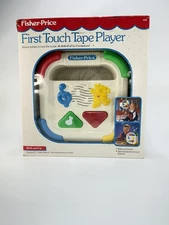 Vintage Fisher-Price First Touch Tape Player Baby Toddler Musical Toy 1992 Boxed