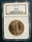 1927 $20 Gold St. Gaudens MS63 PCGS