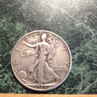 1944 Walking Liberty Half Dollar (tan/yell-org)