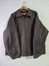 Red Kap Jacket Men's Brown Full-Zip Work Mechanic Quilt Lined Bomber Sz XXL-RG