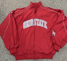 Vintage Majestic Ohio State Buckeyes Full Zip Jacket Size XL