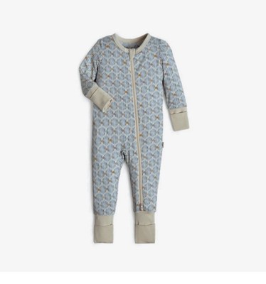 Tiny Kind Bamboo Footie Printed Multi Print 0-6M