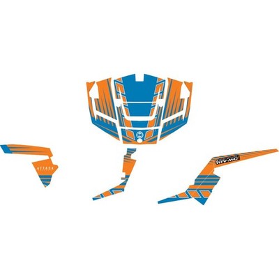 Attack Graphic 1753530129-f5de84-18 BRUTE Complete UTV Graphic Kit Orange/Vodoo