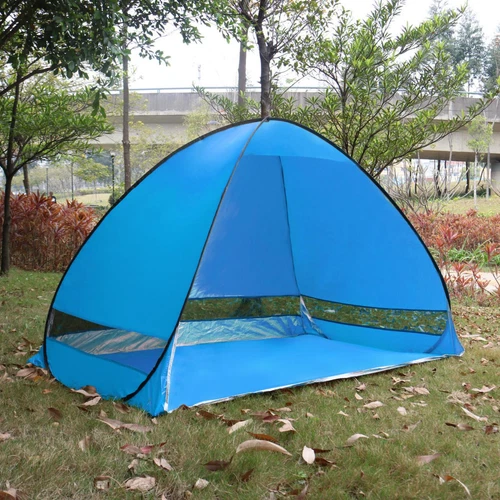 Beach Tent Folding Sun Shelter Instant Portable Blue - Picture 1 of 7