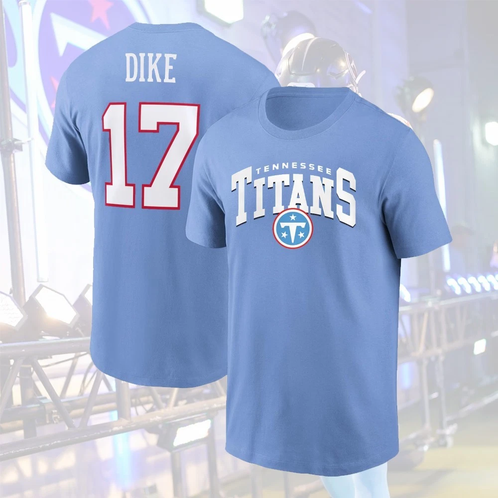 Chimere Dike #17 Tennessee Ti.tans 2026 Player Name & Number For Fans