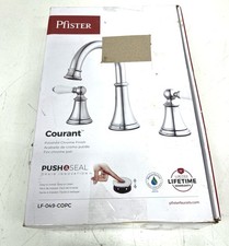 Pfister Courant 8 in. Widespread 2-Handle Faucet Chrome Porcelain Handles