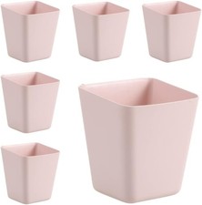6 Pack Hanging Cup Holders, Wall Organizers, Rolling Cart Accessories Hanging