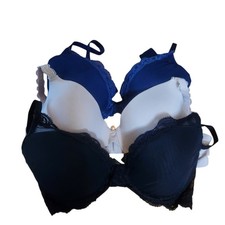 Natori Bra Bundle Size 34D Lot Of 3 Feathers Lace Contour Plunge Underwire