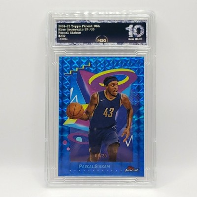 PASCAL SIAKAM 2024-25 TOPPS FINEST RARE BLUE GEOMETRIC /25