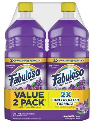 #ad Fabuloso Multi Purpose Cleaner Lavender Scent 2X Concentrated Formula 33.8 Fl $7.50
