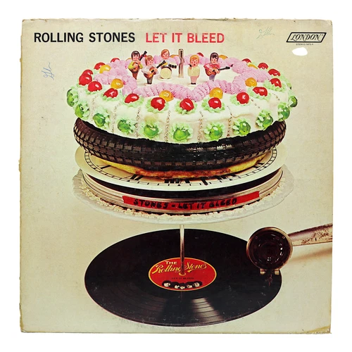 Rolling Stones Let It Bleed LP London NPS 4 Blue Label VG+ with Inner