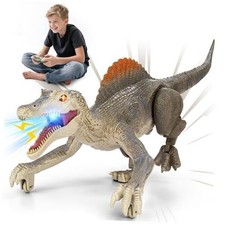Dinosaur toys, Realistic Remote Control Dinosaur toys for Kids 3-5, Gray