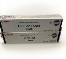 LOT OF 2 CANON GPR-22 BLACK TONER FOR IR-1018/1019/1021 FACTORY SEALED/GENUINE