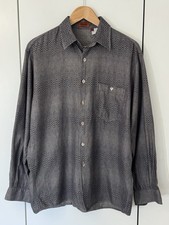 Missoni camicia uomo manica lunga abbottonata con fantasia zig zag grigio scuro L