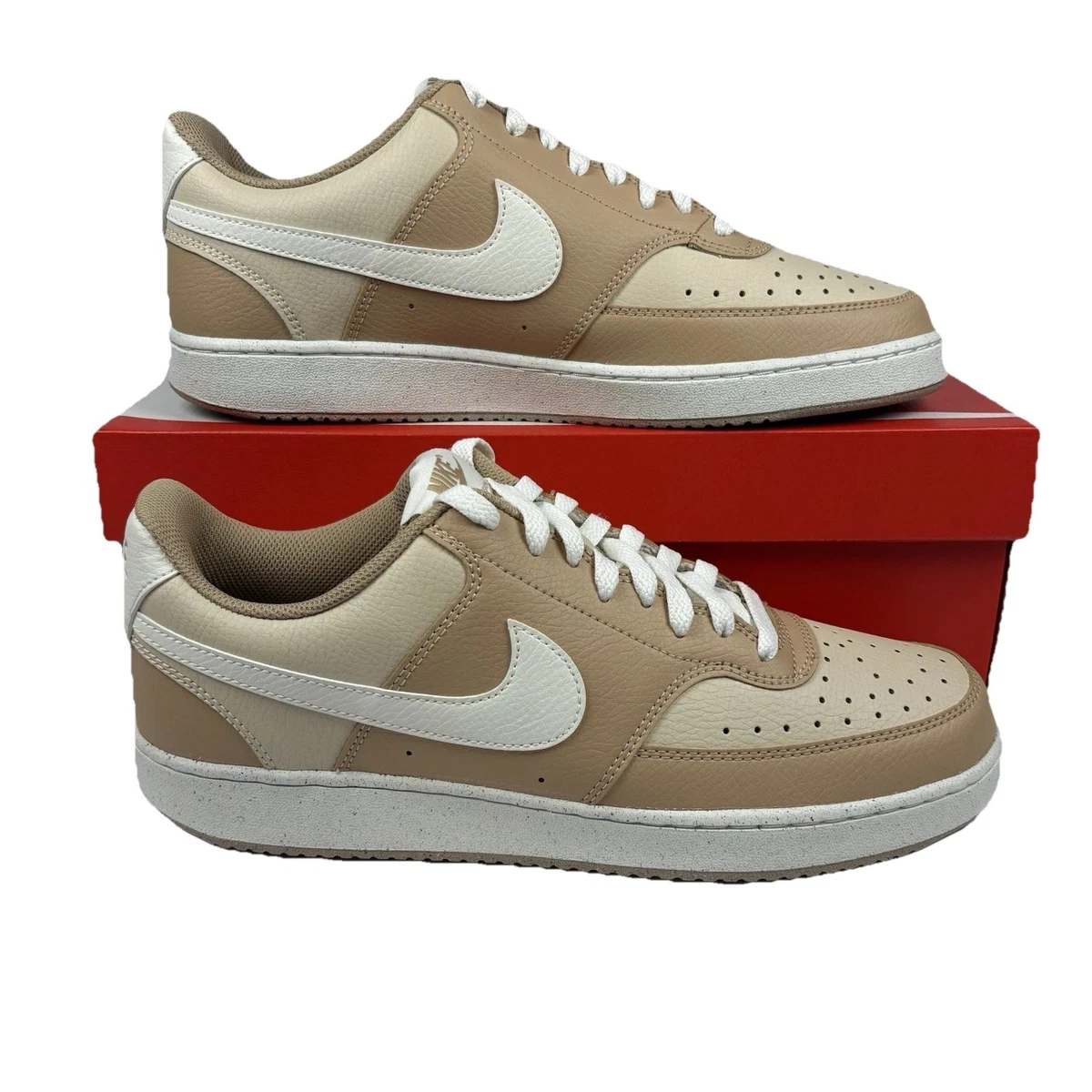 Nike Court Vision Low V2 Nubuck HV8139-700 Tan/White Men\'s Size 8 Wheat/Sail Nike Court Vision Low V2 Nubuck HV8139-700 | Mercari main image 2