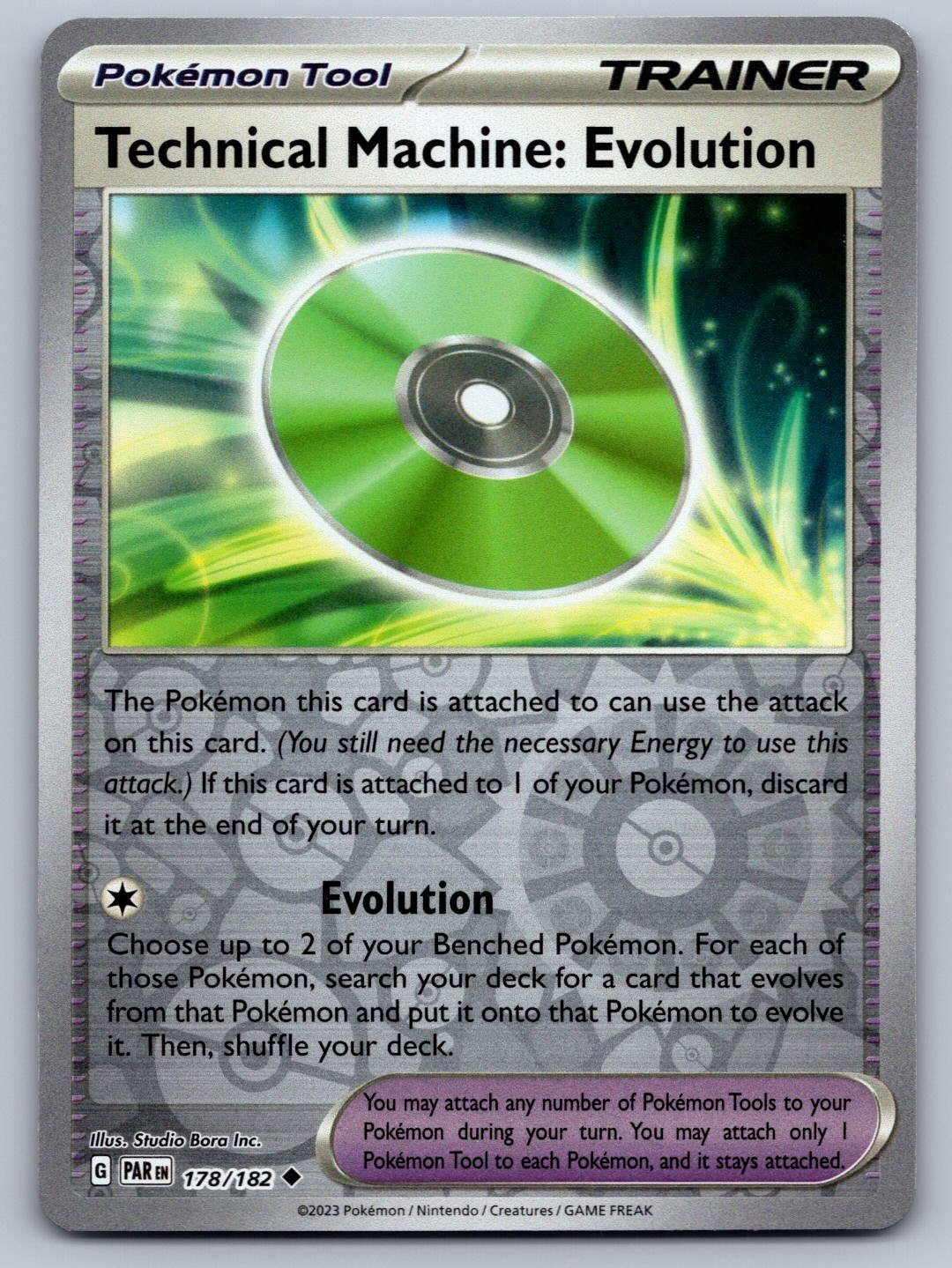 Technical Machine: Evolution 178/182 Paradox Rift Uncommon Pokemon Card