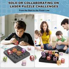 Laser Maze Reasoning Game - STEM Logic Toys for Ages 8 Kid, 60 Challenges P...
