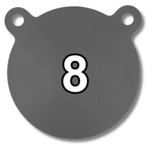 AR500 Hanging Gongs Zinc Plated Laser Cut USA Steel | ShootingTargets7 