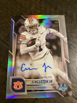 Eric Singleton Jr /299 Refractor Bowman Chrome U 2025 Topps NCAA