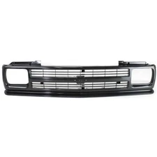 Grille For 91-93 Chevrolet S10 91-94 S10 Blazer Black Plastic