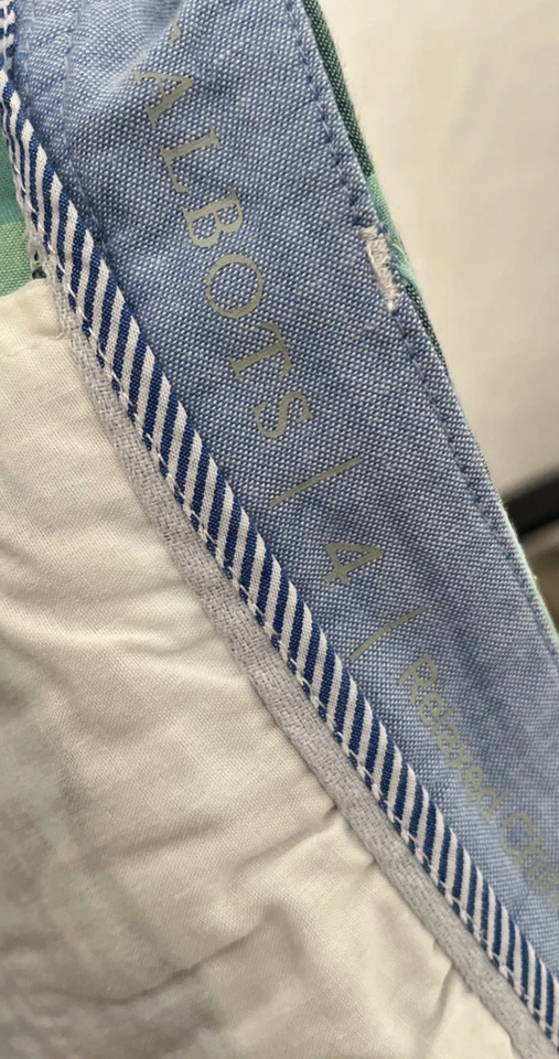 Pantalones Cortos Chinos Talbots Mujer Multicolor A Cuadros 4 Algodón Cremallera Bolsillos con Botones Foto 2 de 4