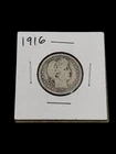 1916 United States "Barber Quarter" - About Good (AG) KM#114 - 8076