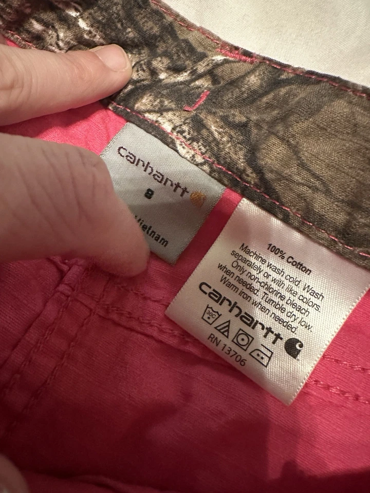 Falda cargo Carhartt rosa jóvenes niñas talla 8 usada en excelente estado  Foto 3 de 4