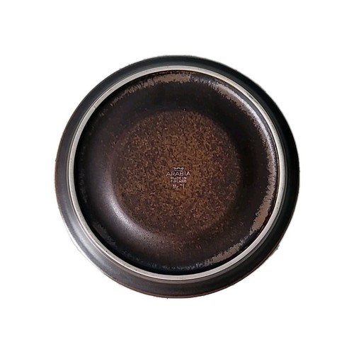 2 Arabia Ruska Finland Tasse Untertassen nur braun matt Finish MCM Geschirr Stonew - Bild 8 von 12