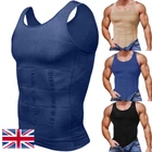 Compressed Men Slimming Vest Body Slimmer Chest Belly Waist Shirt Tummy Control
