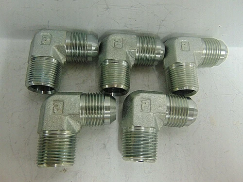 PARKER 3/4" X 3/4" 90 DEG MALE ELB 5405X12 ***LOT OF 5***