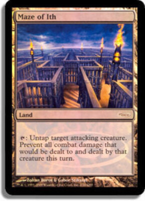 MTG Maze of Ith - Foil DCI Judge Promo, Light Play, English Promo: Judge Rewards