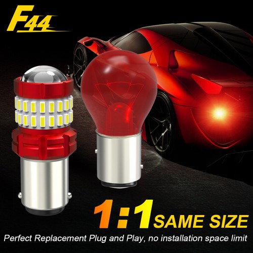 1157 Pure RED LED Rear Turn Signal Brake Light Bulb for Jeep Wrangler 1997-2006 - Bild 7 von 10