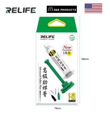 Relife F-21, Advanced Soldering Flux 10cc Strong Activity Halogen Free NEW